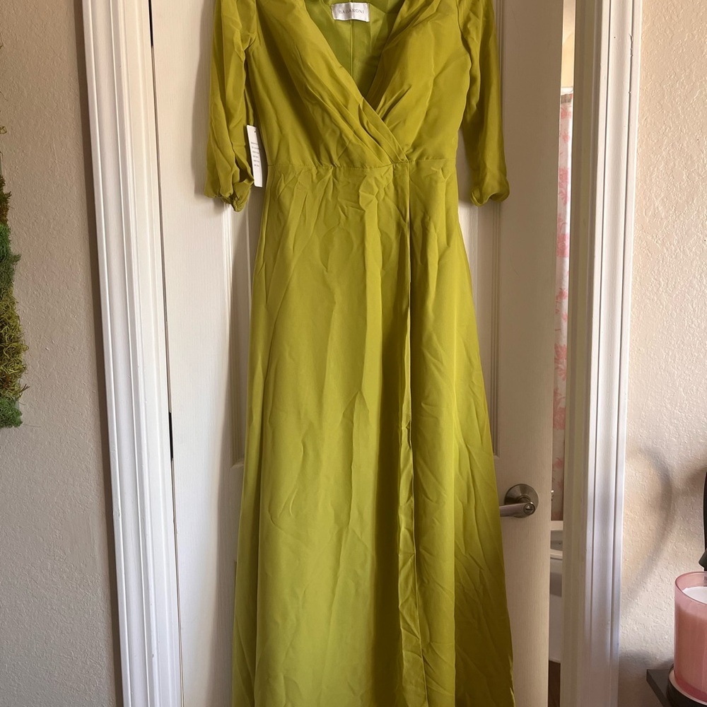 Elegant Lime Maxi Dress